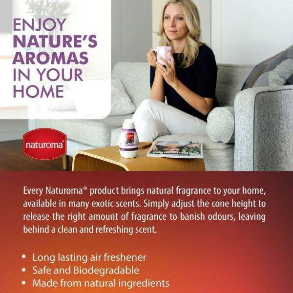 Naturoma Solid Gel Air Freshener   12 X 220g Peach & Lavender - Image 4