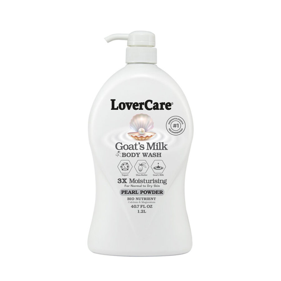 LoverCare Goat’s Milk Body Wash 6 X 1200ml Pearl Powder