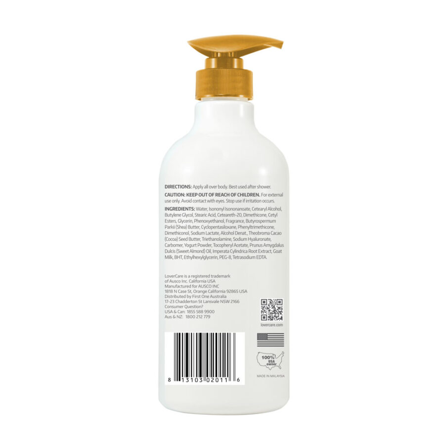 LoverCare Goat’s Milk Body Lotion 6X 800ml Almond Oil & Cocoa Butter - Image 3