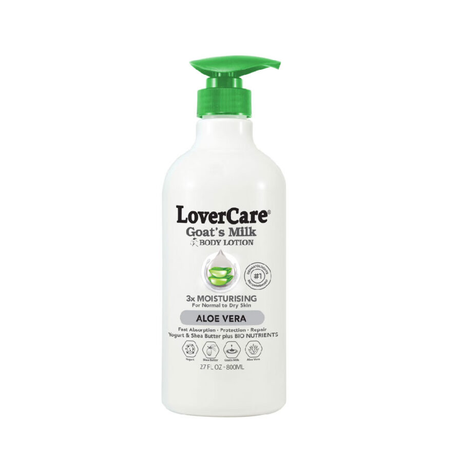 LoverCare Goat's Milk Body Lotion 6X 800ml Aloe Vera