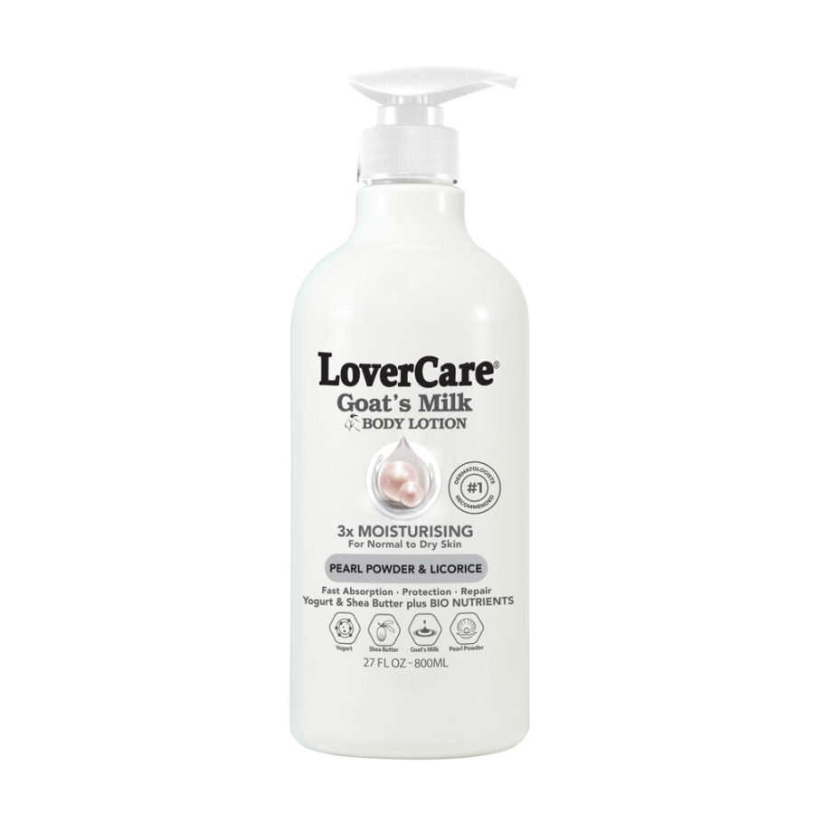 LoverCare Goat's Milk Body Lotion 6X 800ml Pearl - Image 2