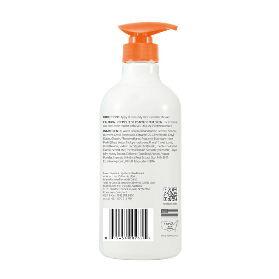 LoverCare Goat’s Milk Body Lotion 6X 800ml Royal Jelly & Honey - Image 3