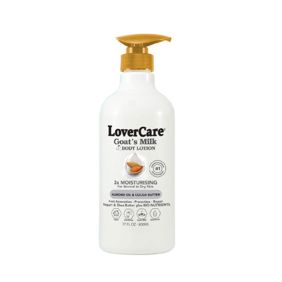 LoverCare Goat’s Milk Body Lotion 6X 800ml Almond Oil & Cocoa Butter