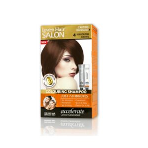 Lover's Hair Salon Colouring Shampoo 4 Mahogany Brown (2x 60ml)
