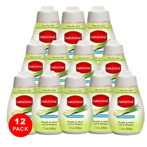 Naturoma Solid Gel Air Freshener  12 X 220g Lemongrass - Image 3