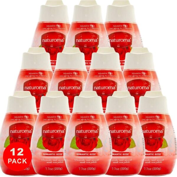 Naturoma Solid Gel Air Freshener 12 X 220g Romantic Rose
