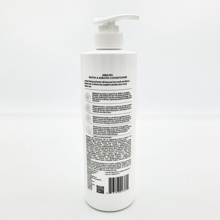 LoverHair Professional Biotin & Keratin Conditioner - 6 X 600ml - Image 3