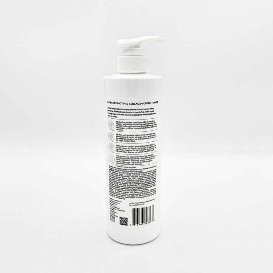 Loverhair Professional Nutrition Biotin & Collagen Conditioner - 6 X 600ml - Image 3