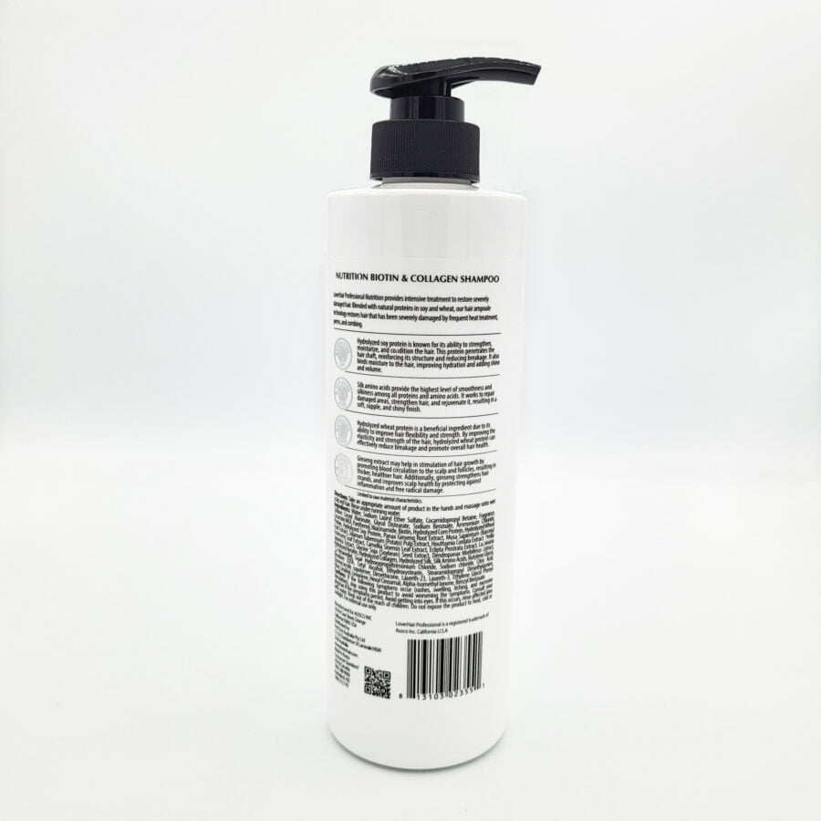 LoverHair Professional Nutrition Biotin & Collagen Shampoo - 6 X 600ml - Image 3