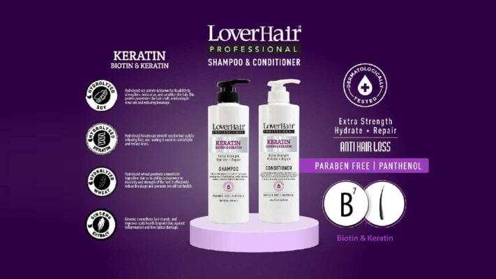 Keratin biotin conditioner & shampoo
