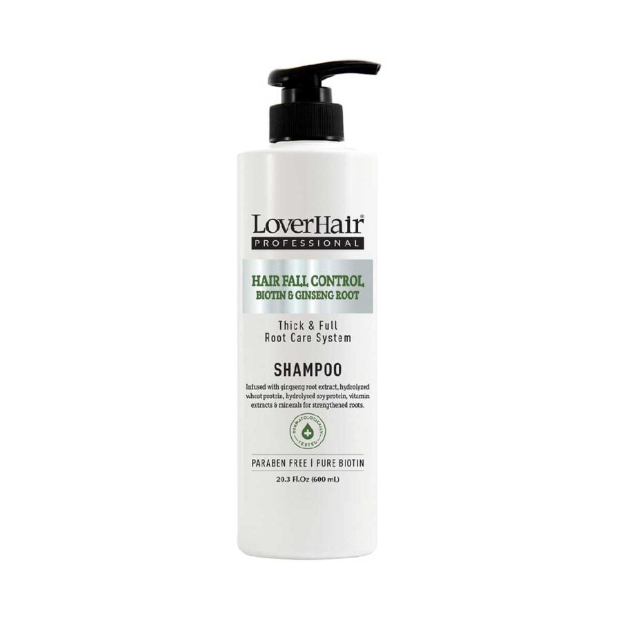 Loverhair Professional Hair Fall Control Shampoo- Biotin & Ginseng- 6 X 600ml